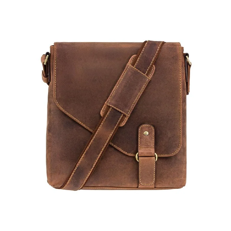 Aspin Messenger Bag Portrait - Oil Tan