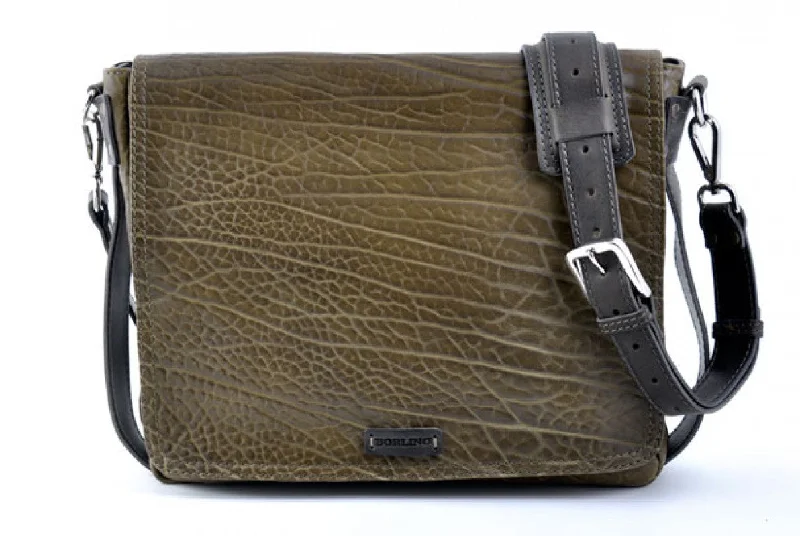 Messenger Bag - Buffalo Leather Messenger Bag - Moss