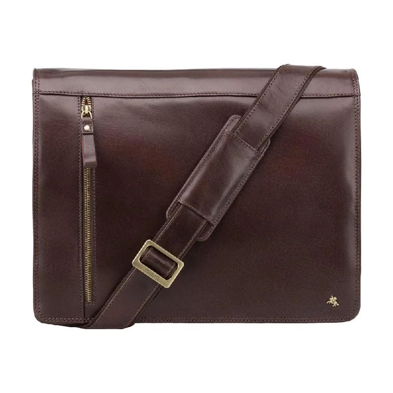 Carter Messenger Bag A4 - Merlin Brown