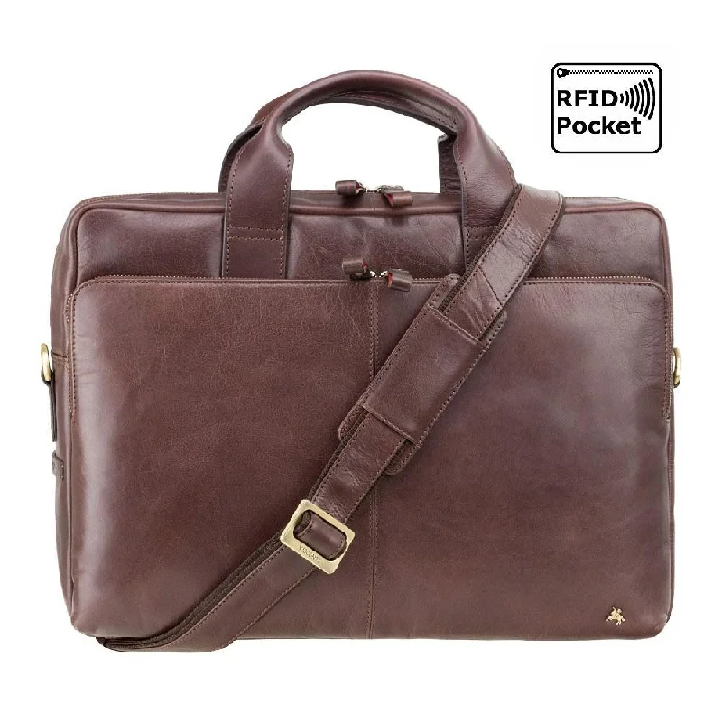 Hugo - 13" Laptop Bag - Brown