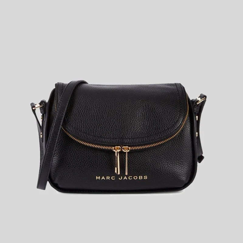 Marc Jacobs The Groove Leather Mini Messenger Bag Black RS-M0016932