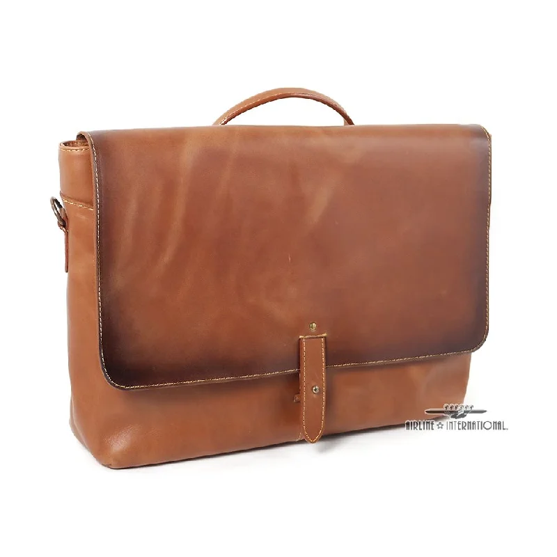 Vintage Leather Messenger Bag