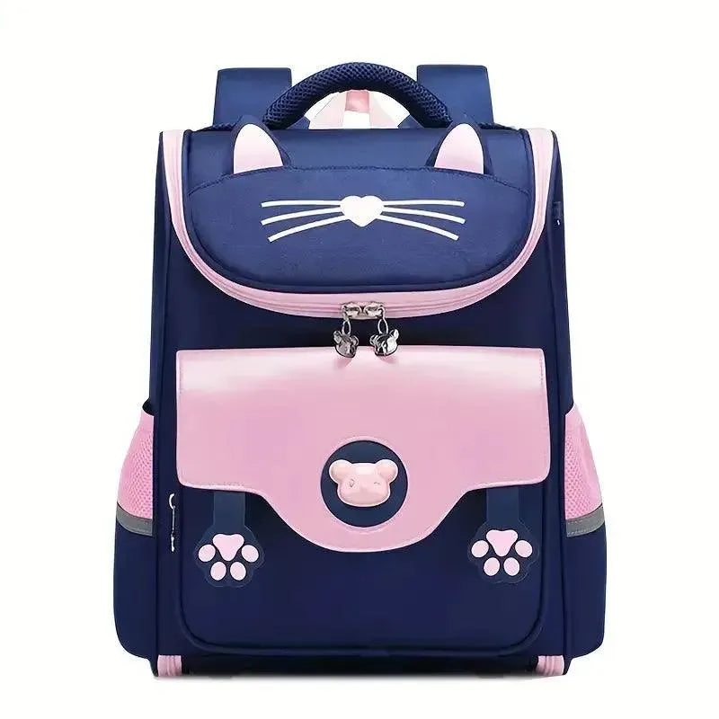 3D Cat Themed Burden Reducing Waterproof Backpack