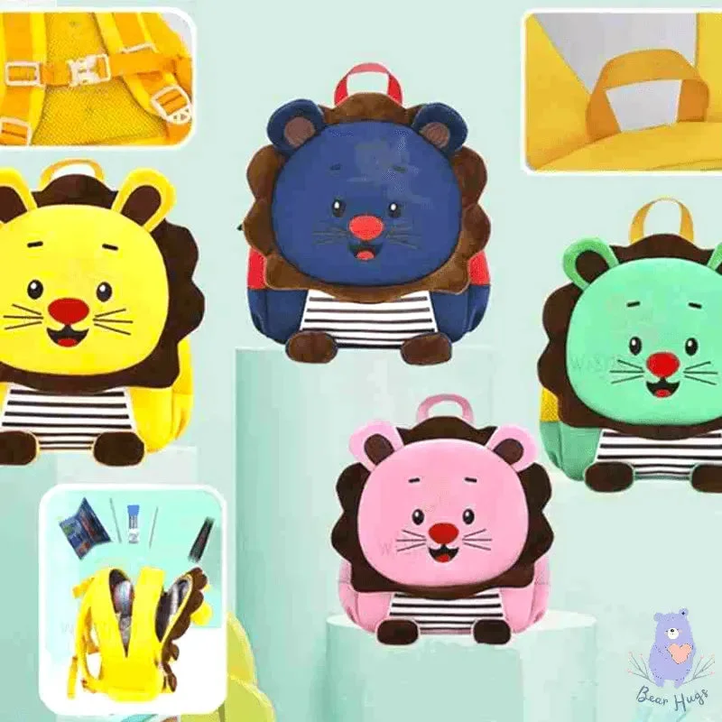 3D Lion Cub Kindergarten Kids Backpack