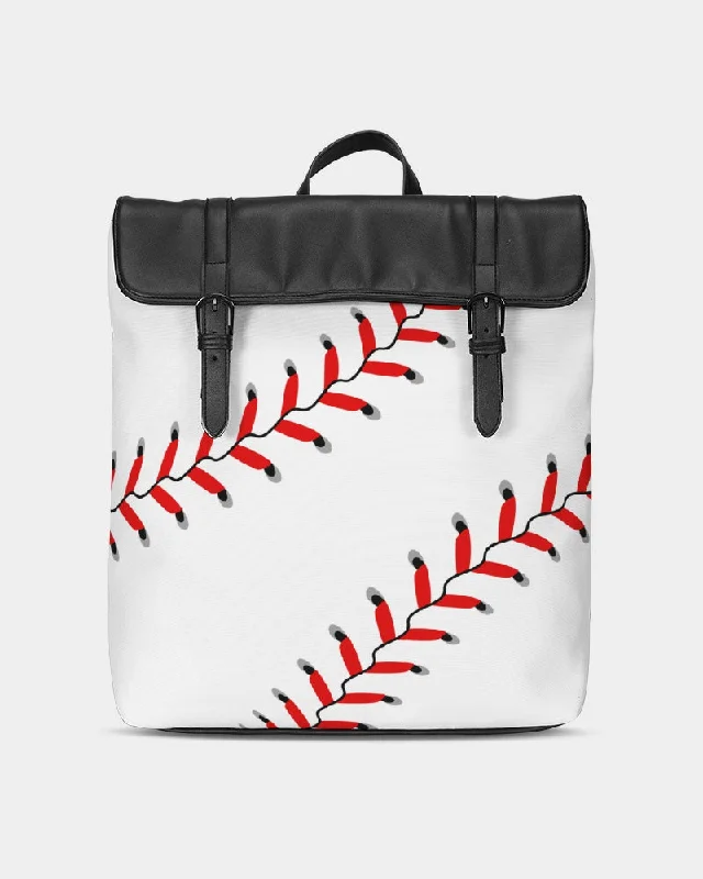 Baseball Backpack Purse Casual Flap Backpack