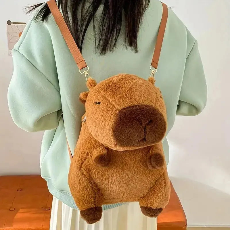 Cute Capybara Plush Backpack