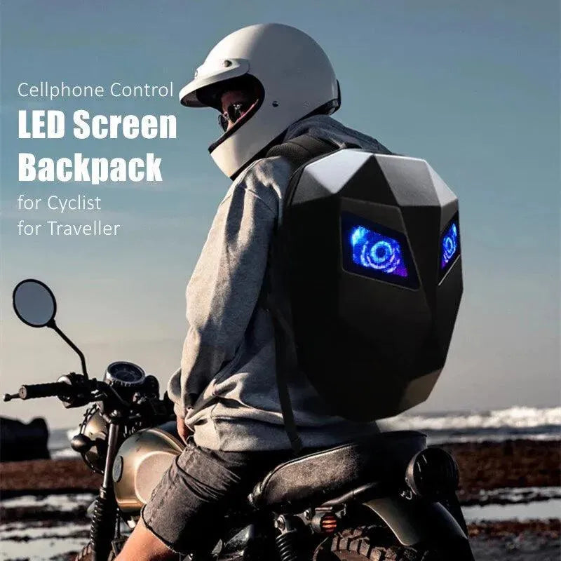 Glowing Eyes 3D LED Display Knight Backpack