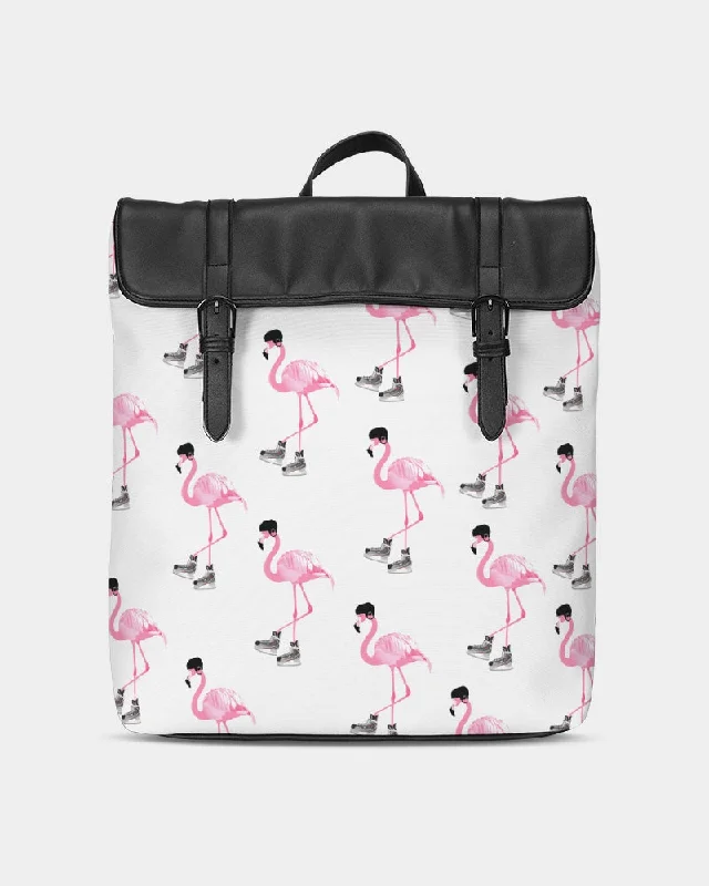 Hockey Playing Flamingos Casual Flap Backpack