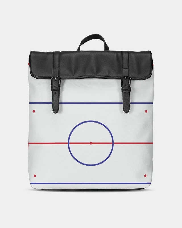 Hockey rink lines Casual Flap Backpack