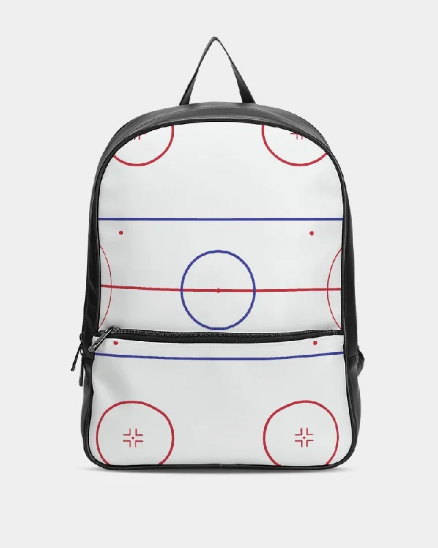 Hockey Rink Classic Faux Leather Backpack