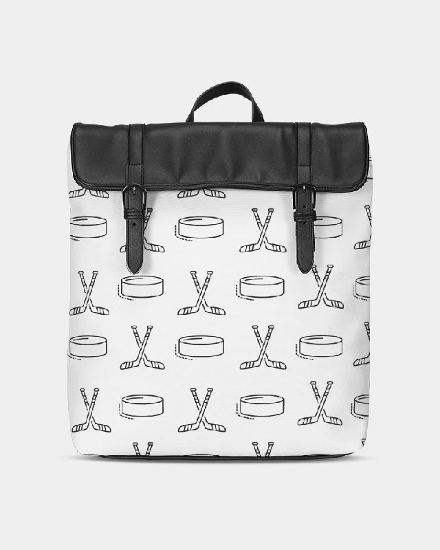 Hockey sticks and pucks Casual Flap Backpack