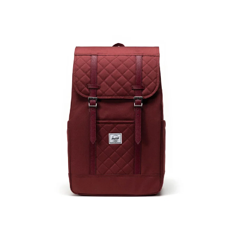 Oxblood Red Quilted