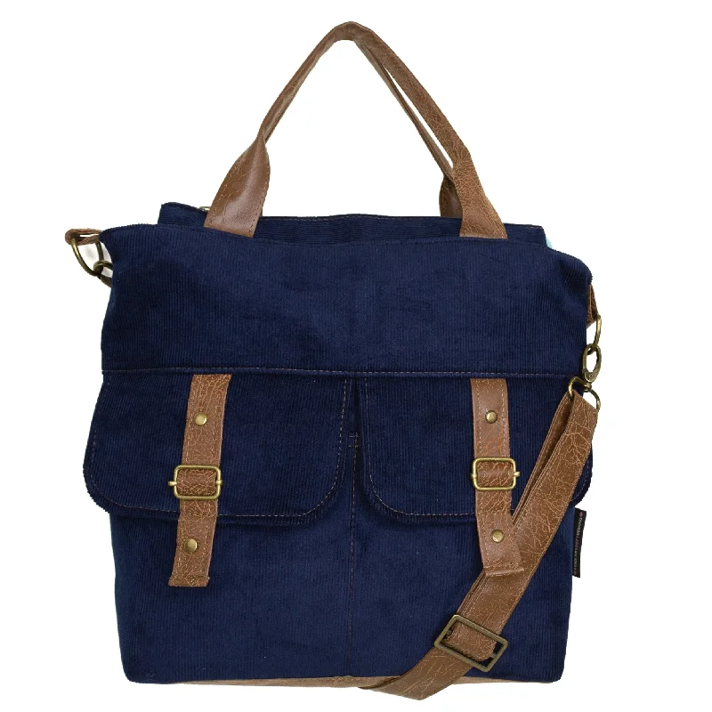 Amber Crossbody Premier: Navy Corduroy