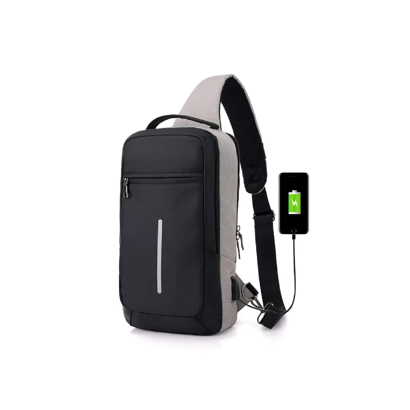 Anti-Theft USB Chest Bag for Men & Women | Casual & Stylish