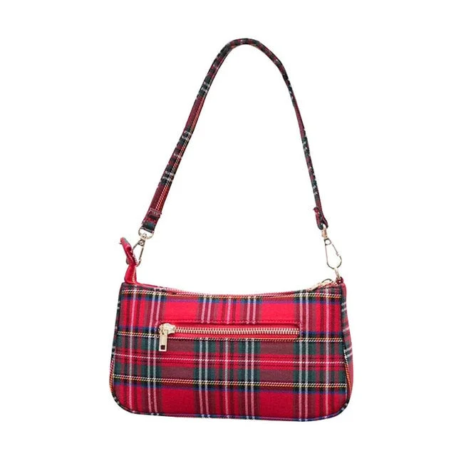 Red shoulder bag