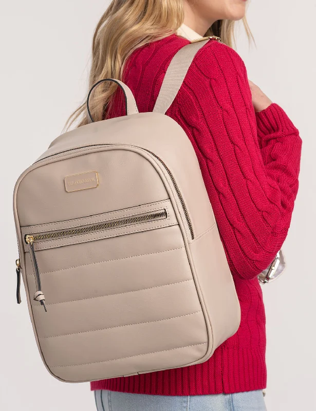 CHANNEL QUILTED BACKPACK