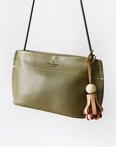 Cute Leather Red Green Womens Small Crossbody Purse Mini Shoulder Bag for Women