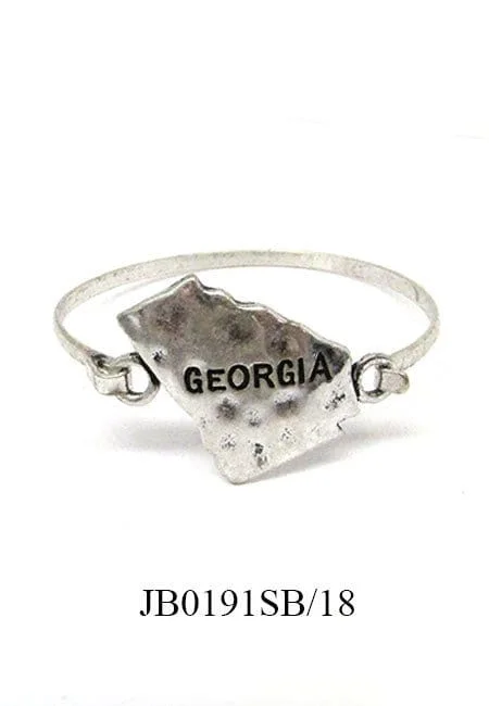 JB0191 Georgia State Bangle Bracelet