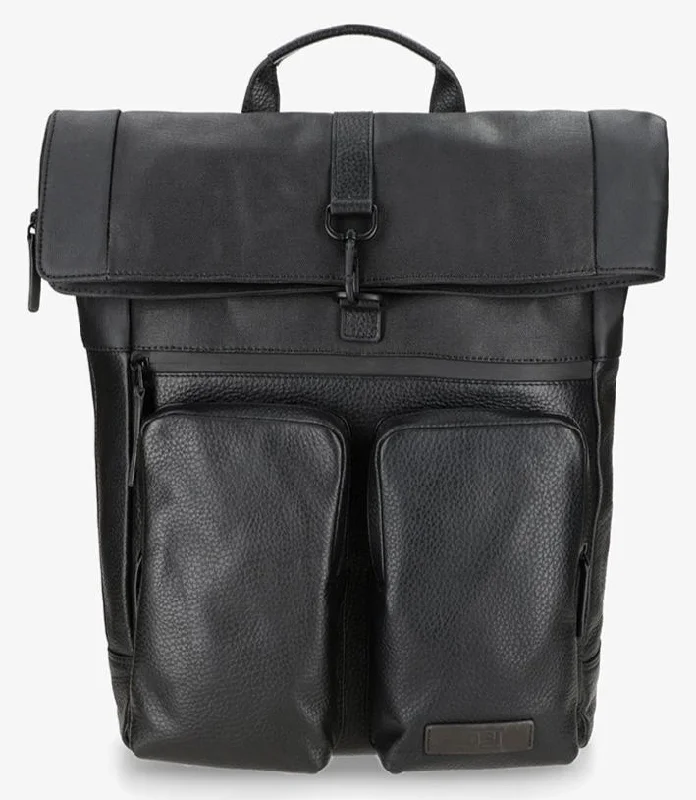 JOST STOCKHOLM 4698 BLACK LEATHER BACKPACK