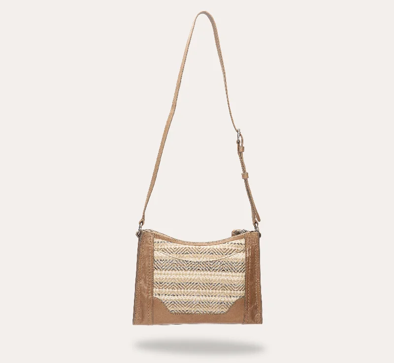 Melissa Straw Zip Crossbody