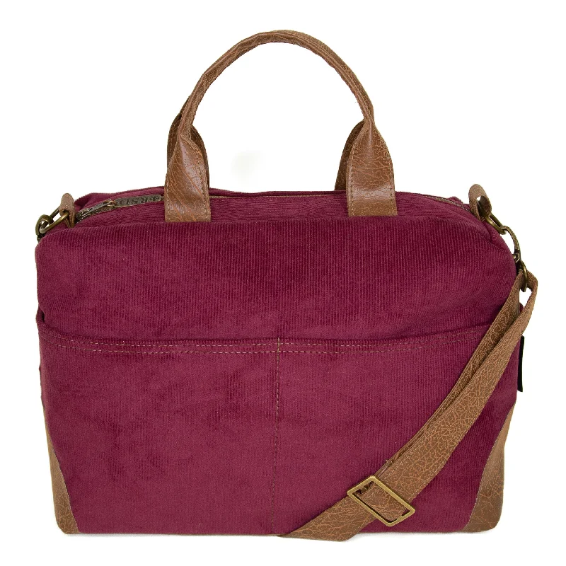 Poppi Premier Purse: Cranberry Corduroy