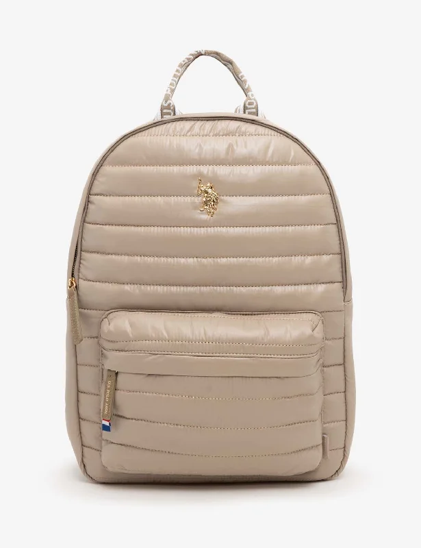 QUILTED NYLON BACKPACK